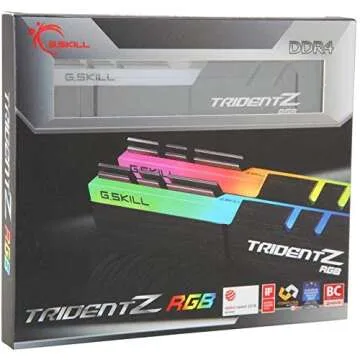 G.SKILL Trident Z RGB Series (Intel XMP) DDR4 RAM 16GB (2x8GB) 3600MT/s CL18-22-22-42 1.35V Desktop Computer Memory UDIMM (F4-3600C18D-16GTZR)