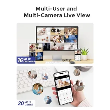 Indoor 3K 5MP Security Camera for Baby & Pets