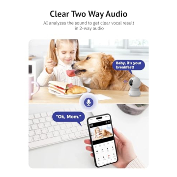 Indoor 3K 5MP Security Camera for Baby & Pets