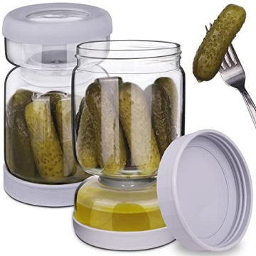 Homnoble Pickle Jar - Perfect for Pickles & Olives