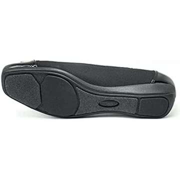 Anne Klein UNA Black Multi Fabric Slip-On Flats for Women