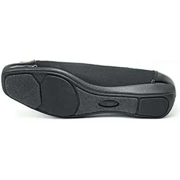 Anne Klein UNA Black Multi Fabric Slip-On Flats for Women