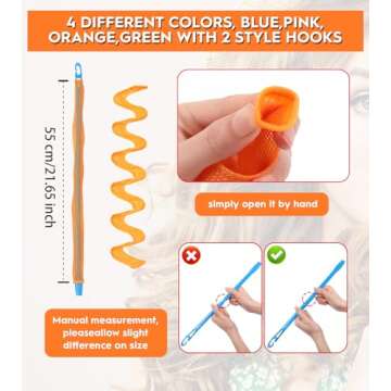 Heatless Waves Hair Curler Set for No Damage Styling