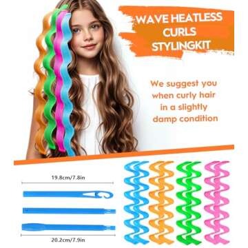 Heatless Waves Hair Curler Set for No Damage Styling
