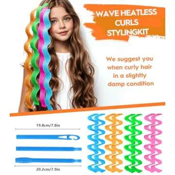 Heatless Waves Hair Curler Set for No Damage Styling