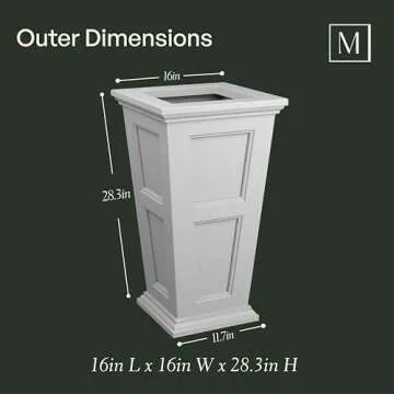 Mayne Fairfield 28-Inch Tall Self-Watering Planter