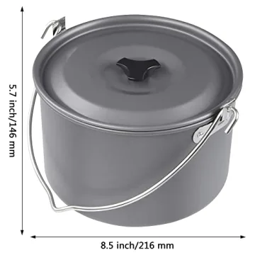 Lightweight MyLifeUNIT Camping Pot for Outdoor Cooking