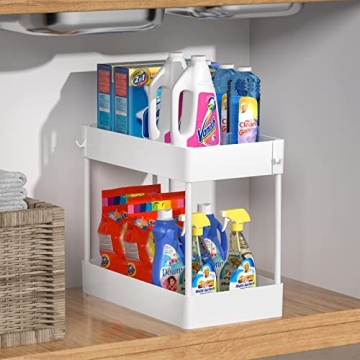 Efuytech Under Sink Organizer - Space Saving Storage Rack