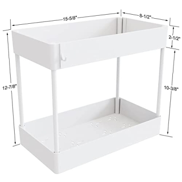 Efuytech Under Sink Organizer - Space Saving Storage Rack