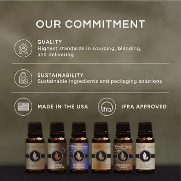 Eternal Essence Oils Freshly Baked Set of 6 Premium Fragrance Oils - Includes Blueberry Pancakes, Caramel Nut Muffin, Butterscotch Cookie Dough, Cinnabon, Chocolate Fondue, and Creamy Nutmeg - 10ML