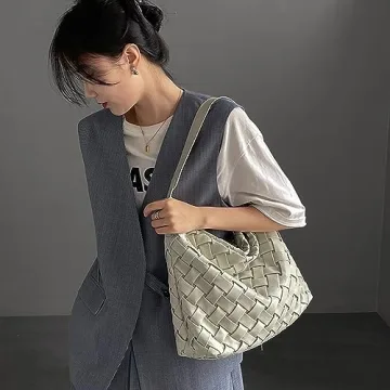 Stylish Vegan Leather Handbag - JINMANXUE Boston Bag