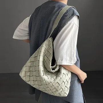 Stylish Vegan Leather Handbag - JINMANXUE Boston Bag