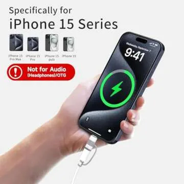 4 Pack Lightning to USB C Adapter for iPhone & Galaxy