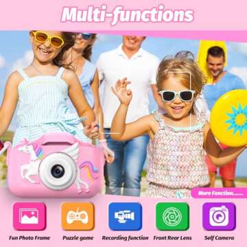 OUTUVAS Kids Camera - 12MP Fun for Girls & Boys, Perfect Gift