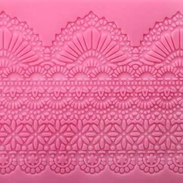 Hedume Silicone Cake Fondant Molds Set of 4 - Lace Design