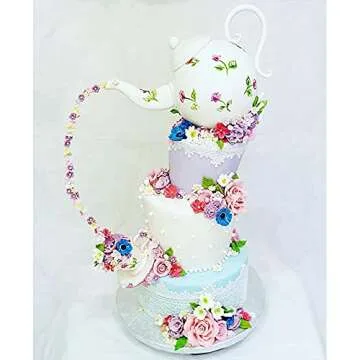 Hedume Silicone Cake Fondant Molds Set of 4 - Lace Design