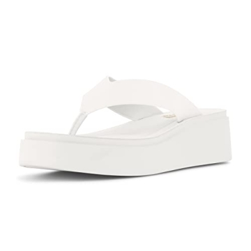 CUSHIONAIRE Women's Pippin Platform Sandal with Memory Foam