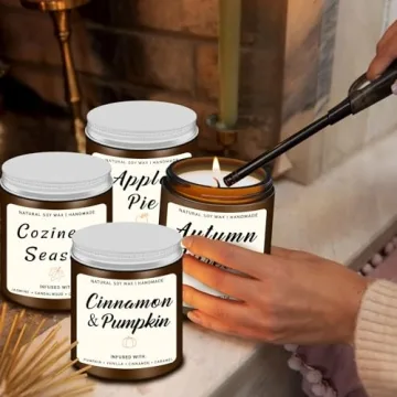 Autumn Scented Candles Set for Cozy Home Decor
