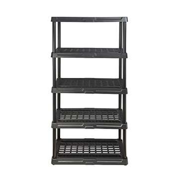 BLACK+DECKER 5-Tier Heavy Duty Storage Shelf - Durable & Stylish