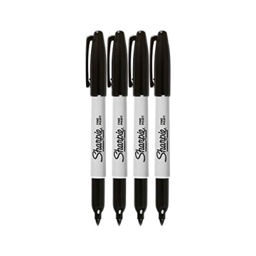 Sharpie Fine Point Permanent Markers - Black Ink 4-Pack