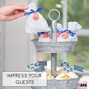 Ilyapa 3-Tier Serving Stand - Stylish Galvanized Tray