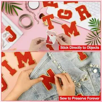 Self Adhesive Chenille Letter Patches for Personalized Style