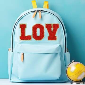 Self Adhesive Chenille Letter Patches for Personalized Style