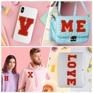 Self Adhesive Chenille Letter Patches for Personalized Style