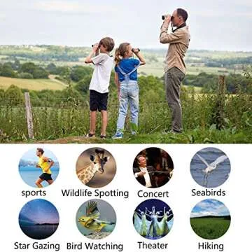 Compact POLDR 8x21 Binoculars for Travel and Sports