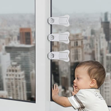 Child Safety Sliding Door Lock & Window Stoppers