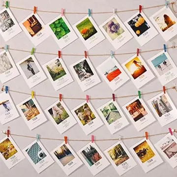 Mippein 100 pcs Mini Colored Clothespins for Crafts and More