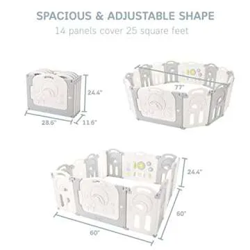 Fortella Cloud Castle Foldable Playpen for Babies