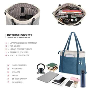 Versatile Women’s Work Bag with Laptop Compartment