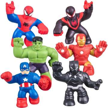 Marvel Heroes Goo Jit Zu 6 Pack of Mini Figures