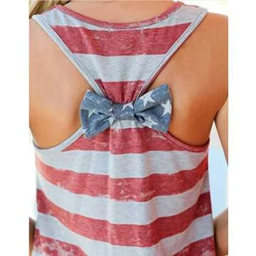 Patriotic Women's USA Flag Shirts for Summer Celebrations