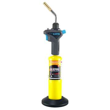 BLUEFIRE Professional Grade Welding Torch with Interchangeable Tubes