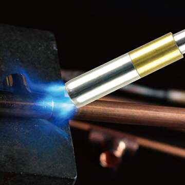 BLUEFIRE Professional Grade Welding Torch with Interchangeable Tubes