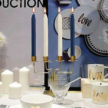 XIANGZHU Set of 14 Beeswax Handmade Taper Candles, 9 Inch Smokeless Dripless Wax Candles, Beeswax Candle for Home Gift Ideas, Long Candle Sticks for Wedding,Dinner