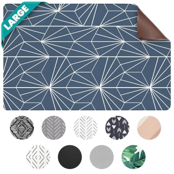 NALALAS Large Dog Mat for Food and Water, Cat Feeding Mat | Large Waterproof Dog Bowl Mat | Non-Slip...