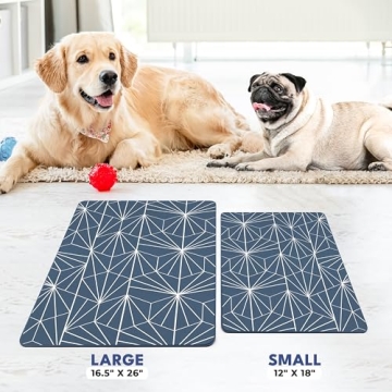 NALALAS Elegant Waterproof Dog & Cat Feeding Mat for Your Home