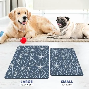 NALALAS Elegant Waterproof Dog & Cat Feeding Mat for Your Home