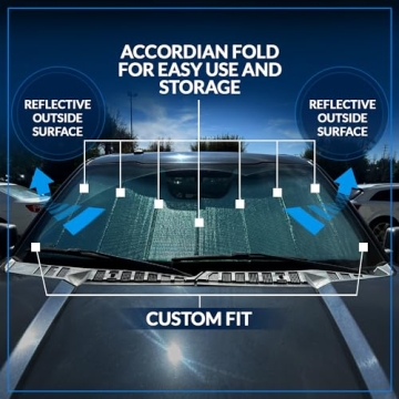 Custom-Fit Windshield Sun Shade for 2008-2014 Mercedes W204