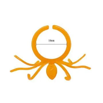 Tanlee 300 Pieces Spider Ring Halloween Plastic Spider Ring Bulk Halloween Spider Costume Accessories Themed Party supplies