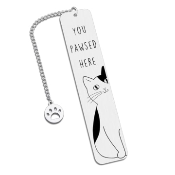 Cat Lover Gifts for Women Men, Cute Bookmarks for Women Girls, Funny Cat Gifts for Friends Coworkers...