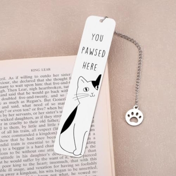 Cat Lover Gifts for Women Men, Cute Bookmarks for Women Girls, Funny Cat Gifts for Friends Coworkers, Birthday Gifts for Cat Lovers, Reading Accessories for Book Lovers, Bookish Gifts for Book Club