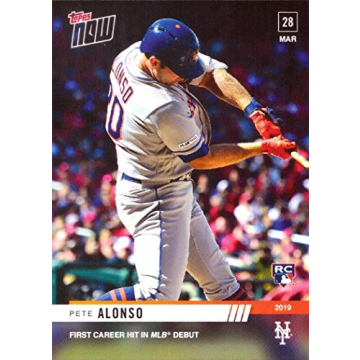 2019 Topps Now Baseball #12 Pete Alonso Rookie Card - 1st Official Rookie Card - Only 2,040 made!
