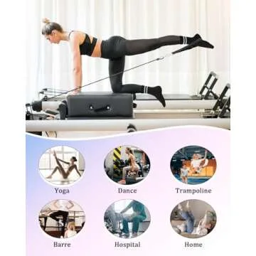 yeuG Non Slip Pilates Socks for Women - Grip Yoga Socks