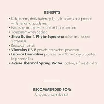 Avène Moisturizing Lip Balm for Sensitive Lips 0.1 Oz