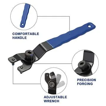 Lenink Wrench Grinder Shaft Nut 7Pcs Durable Tool Set