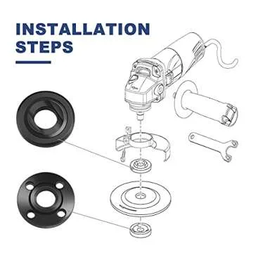 Lenink Wrench Grinder Shaft Nut 7Pcs Durable Tool Set
